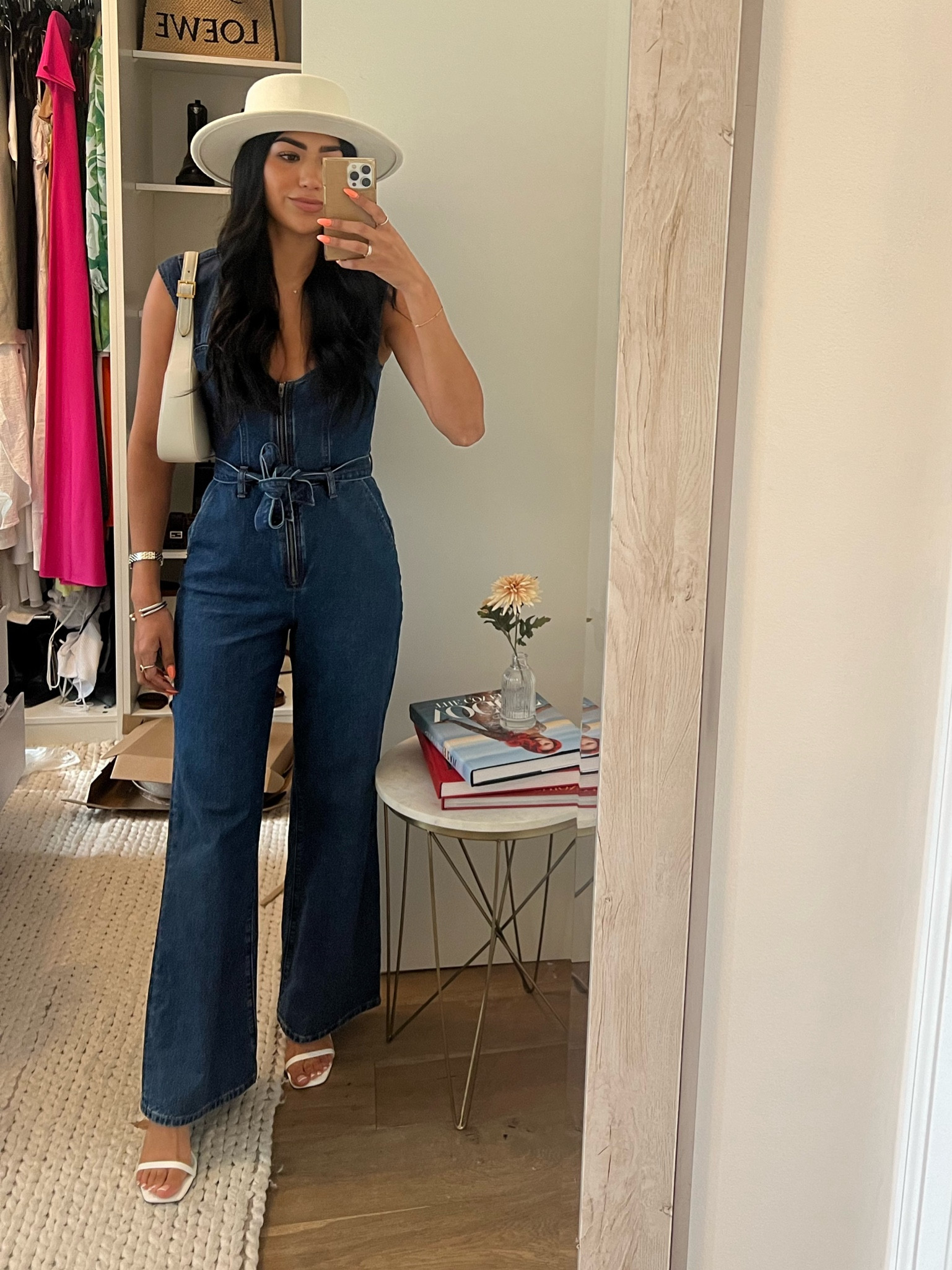 Denim jumpsuit wearing size xs 

#LTKU #LTKTravel #LTKSeasonal