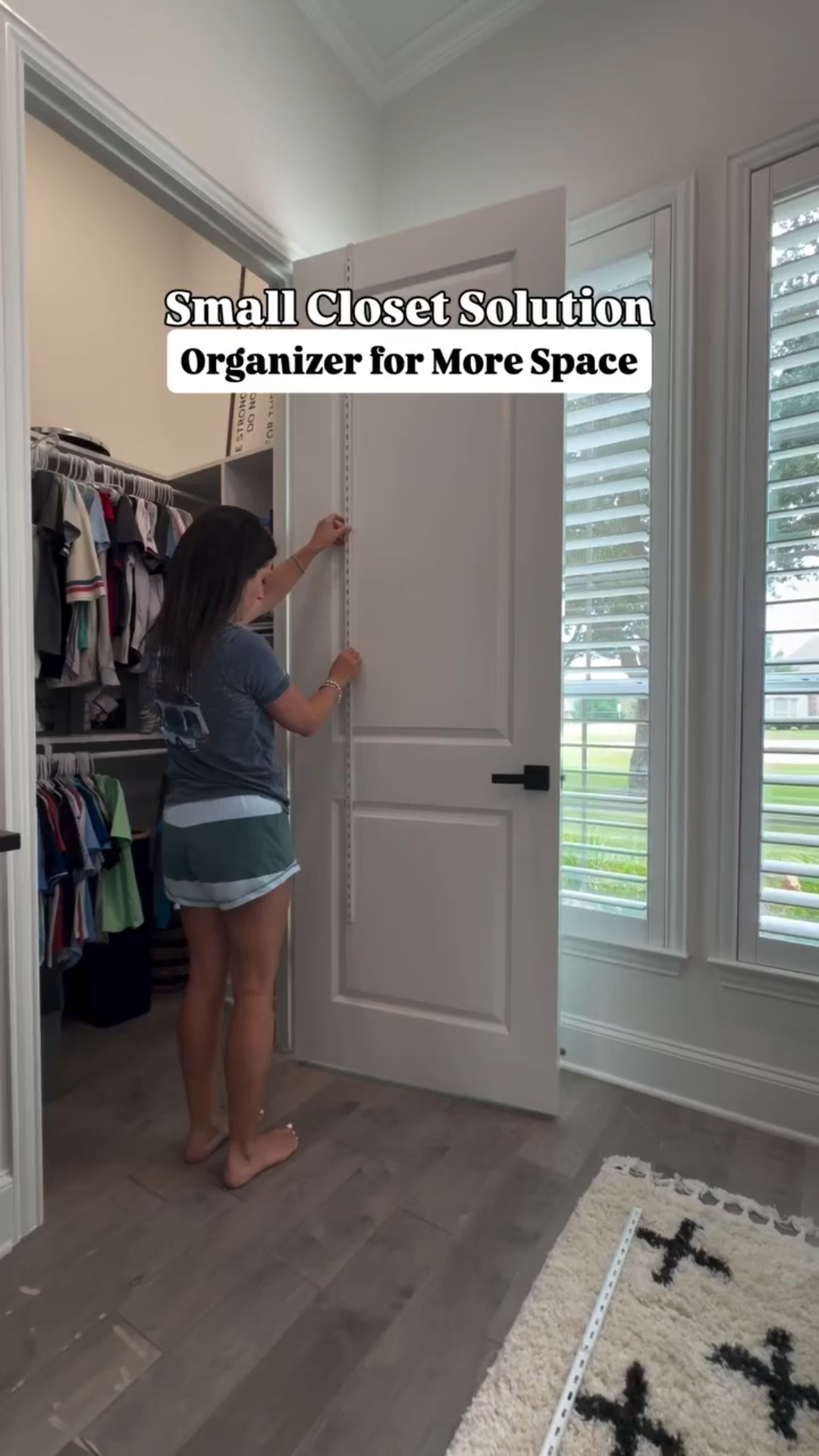 Small closet solution to make more space!⋆✴︎˚｡⋆ Wide enough for the top of your door - adjustable in height - and you can move the baskets anywhere you want!

#closetorganization #closetorganizer #homeimprovement #organizedhome #momhacks #kidsroomorganization #amazonhome #amazonfinds

#LTKFindsUnder50 #LTKKids #LTKmomlife
