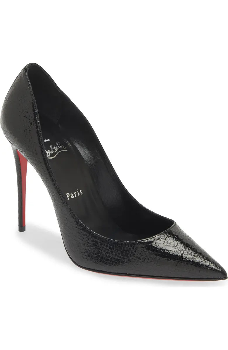 Christian Louboutin Kate Snakeskin Embossed Patent Leather Pump (Women) | Nordstrom | Nordstrom