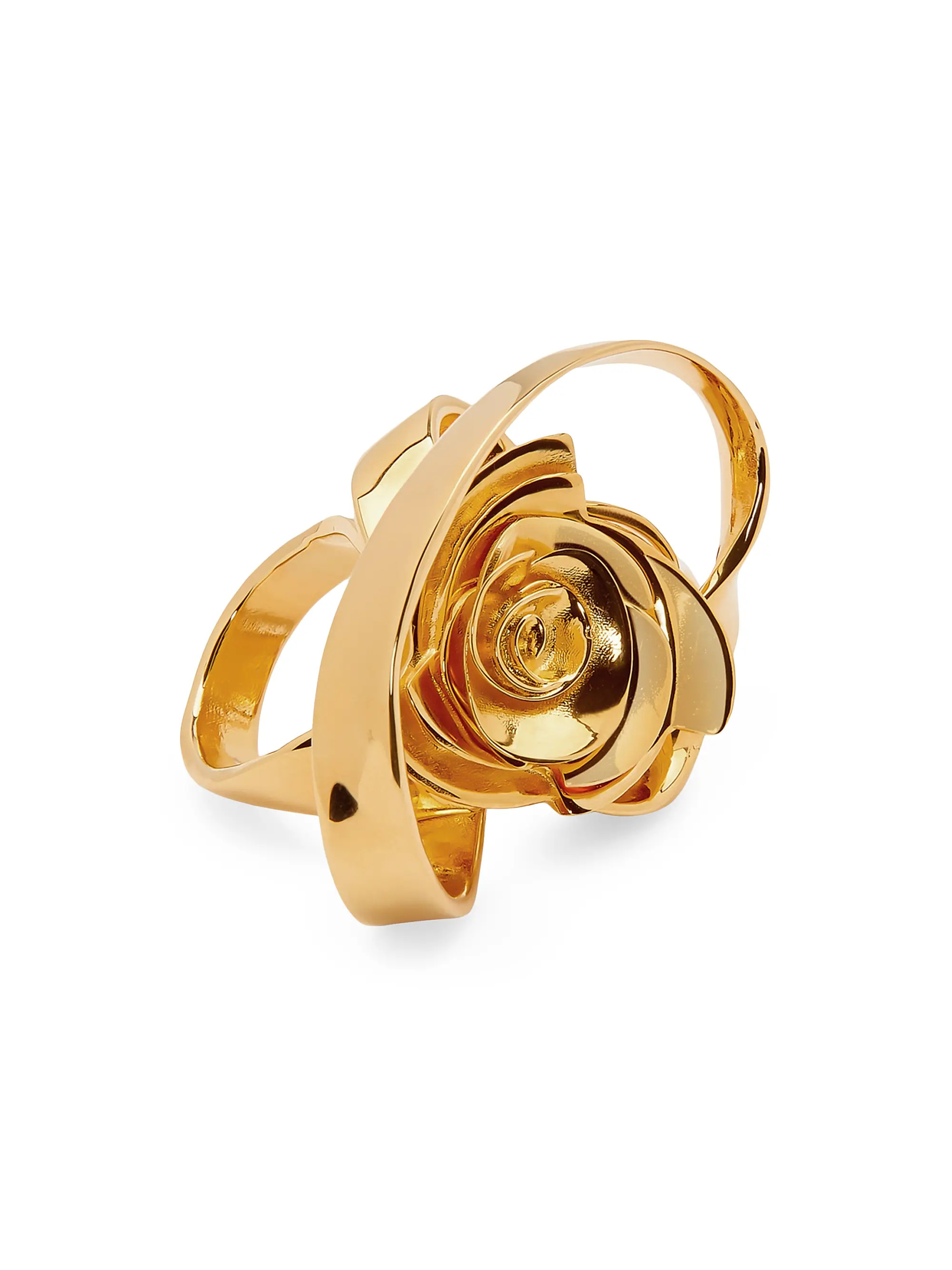 24K-Gold-Plated Rose Ring | Saks Fifth Avenue