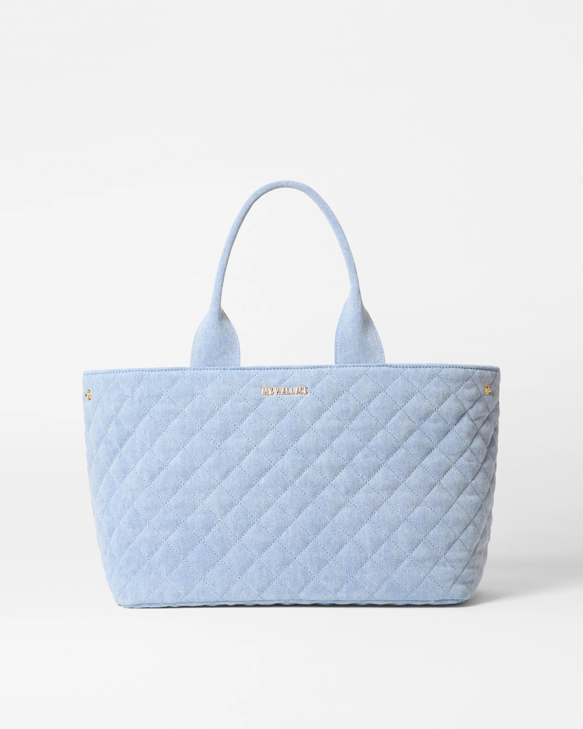 Medium Metro City Tote-True Light Denim | MZ Wallace