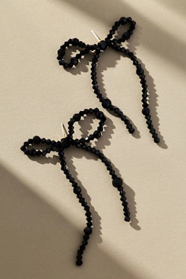 Beaded Bow Statement Earrings | Anthropologie (US)