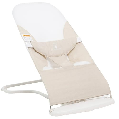 ComfyBumpy Ergonomic Baby Bouncer Seat - Safe, Portable Bouncing Chair with Adjustable Height Positions - Infant Bouncy Seat Perfect for Newborn Babies (Oatmeal) | Amazon (US)
