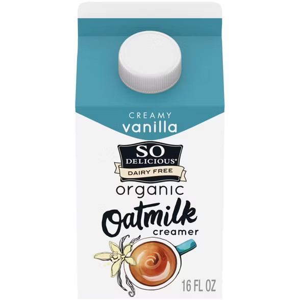 So Delicious Dairy Free Vanilla Oatmilk Creamer - 1pt | Target