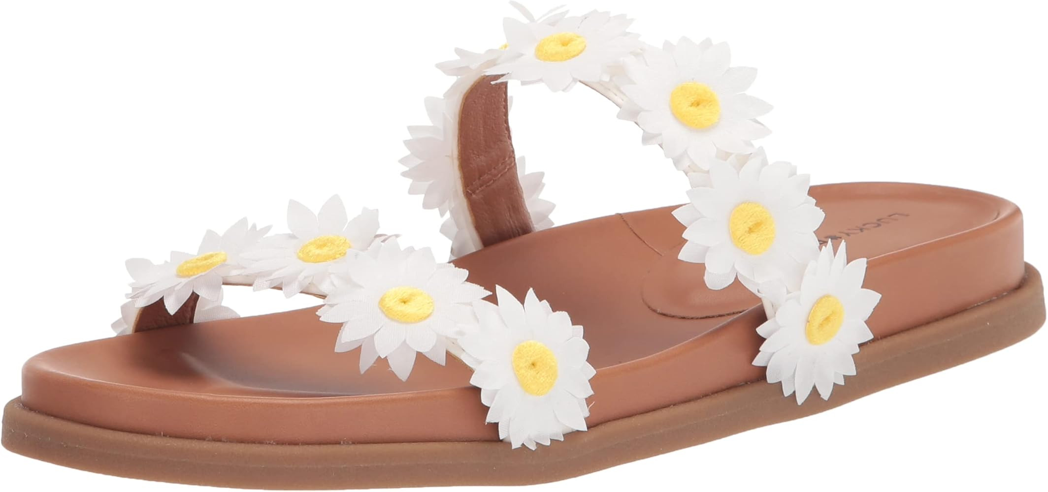 Lucky Brand Women's Pallyon Daisy Slide Sandal | Amazon (US)