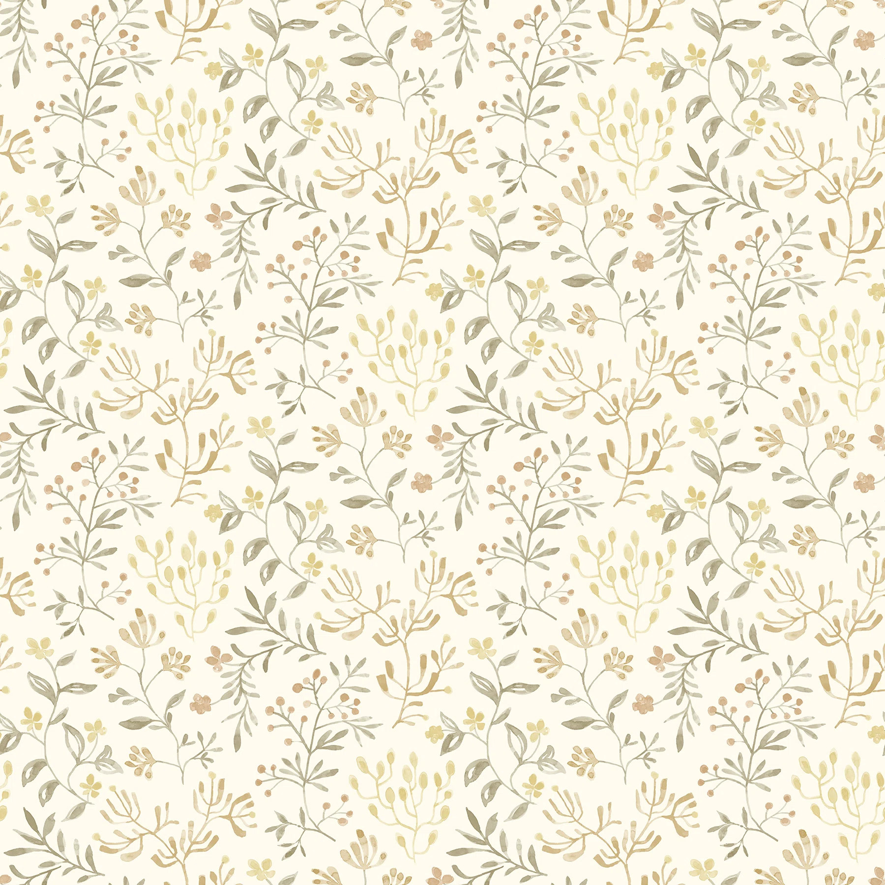 Siren Prepasted Floral Wallpaper | Birch Lane