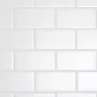 Daltile Restore 3 in. x 6 in. Ceramic Bright White Subway Tile (0.125 sq. ft./ Each) RE1536MODHD1... | The Home Depot
