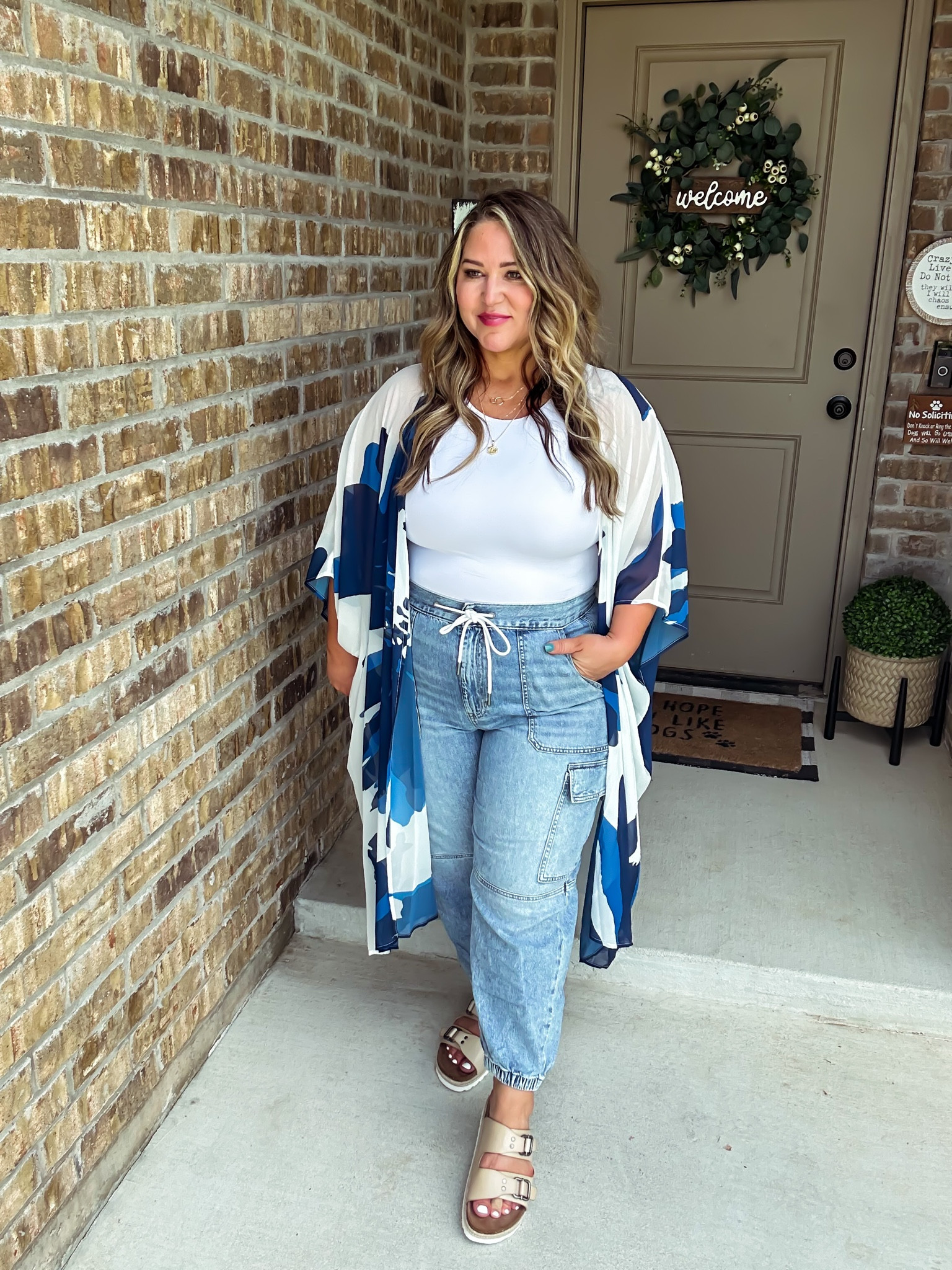 Duster size XL tts
Tank size XL tts
Denim joggers size 18 short. (Size up one size) 
Shoes tts (wide foot friendly)

#LTKcurves #LTKunder50 #LTKstyletip