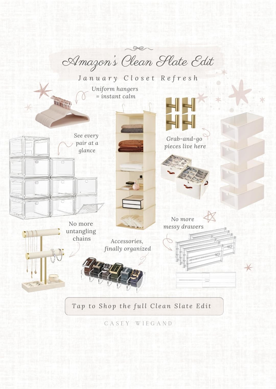 Refresh your closet with these sleek and simple storage solutions! Perfect for a tidy wardrobe. #ClosetRefresh

#LTKdayinmylife #LTKSaleAlert #LTKHome