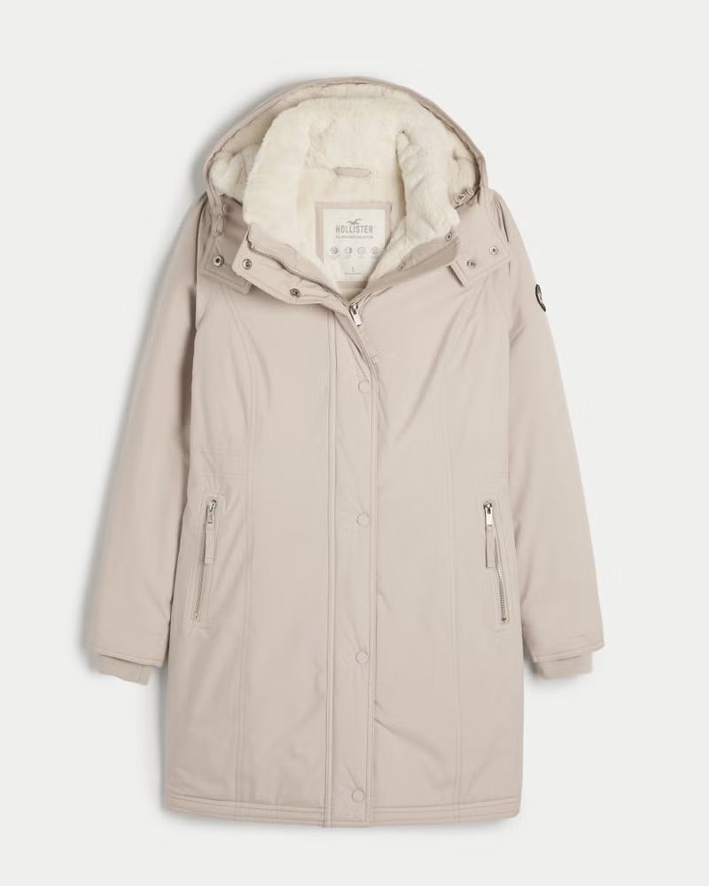 All-Weather Faux Fur-Lined Parka | Hollister (US)