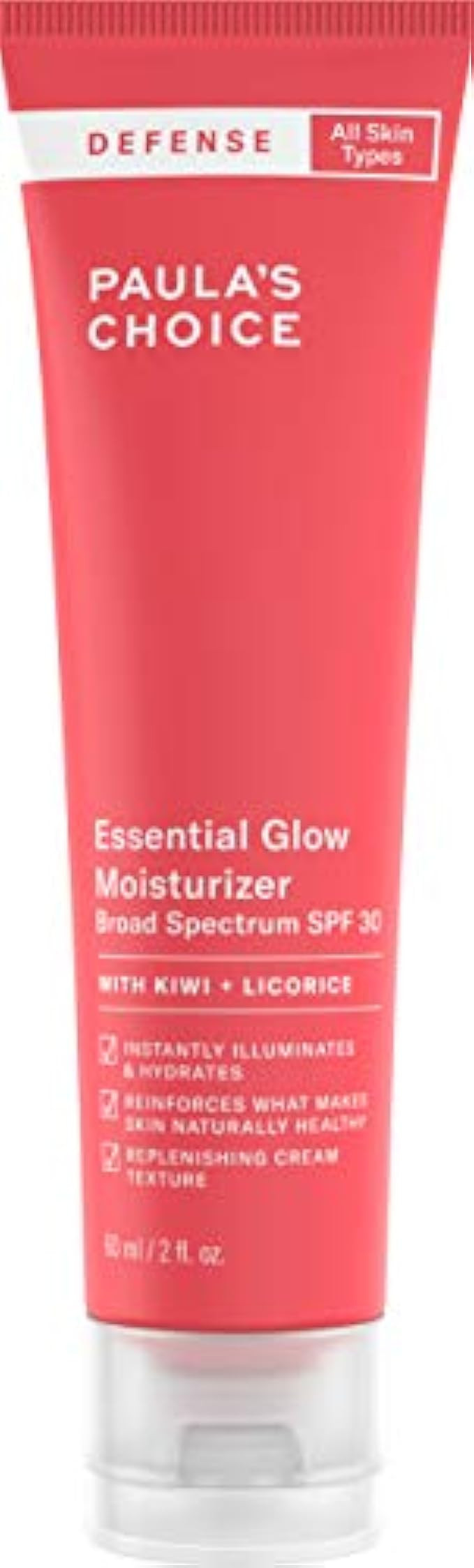Paula's Choice-DEFENSE Essential Glow Mineral Moisturizer with SPF 30 w/Kiwi Extract, Vitamin C & E, | Amazon (US)