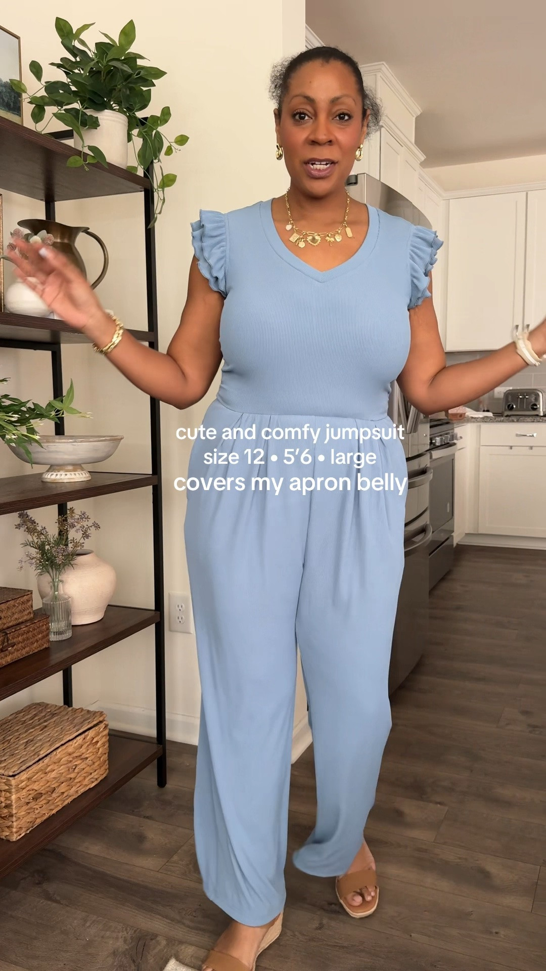 Cute and comfy jumpsuit for summer. Fits tts. Wearing size large 

Summer outfits 
Summer fashion
Amazon fashion finds 
Stretchy clothes

#LTKootd #LTKMidsize #LTKSeasonal