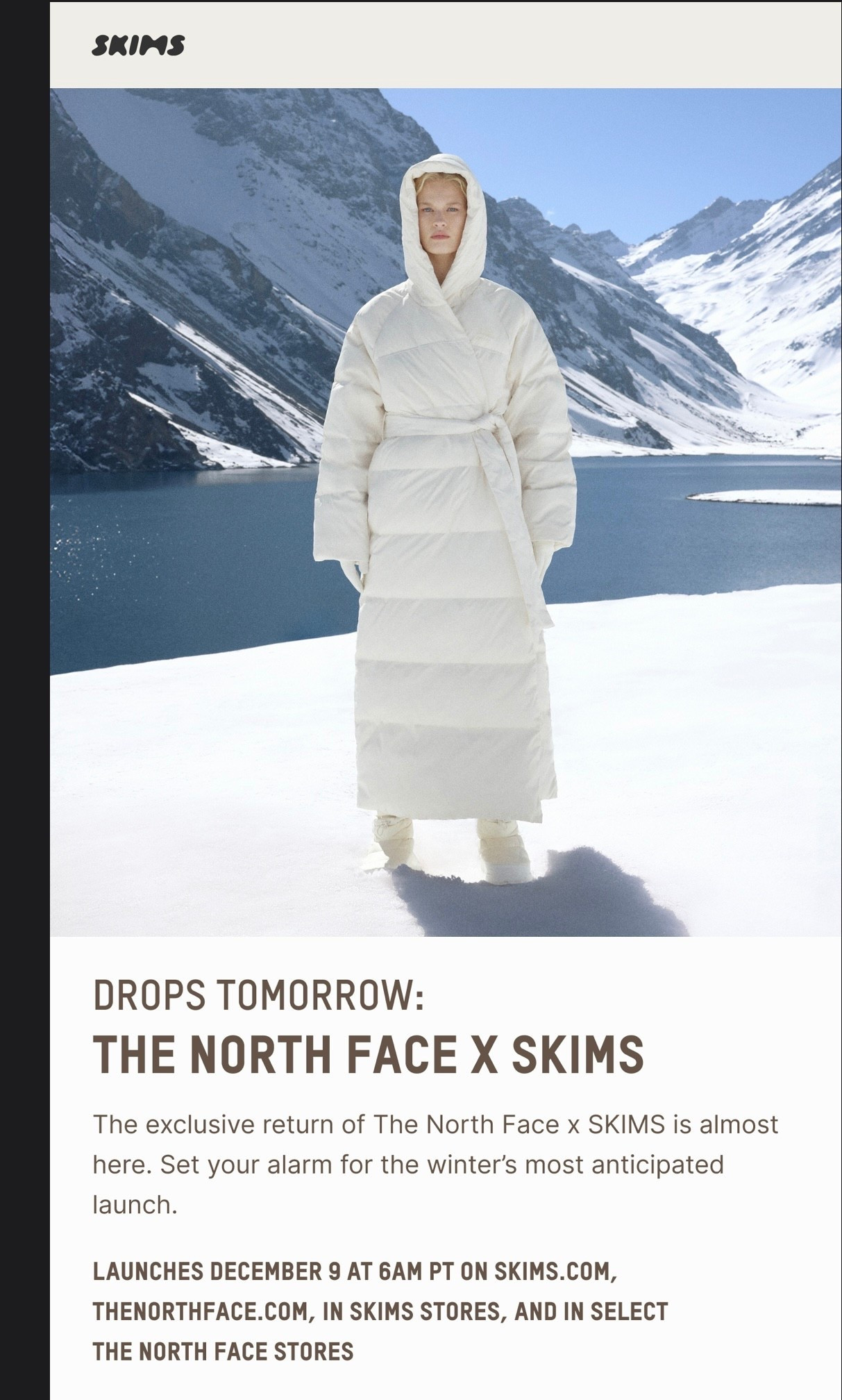 Skims North Face Collection drop. 

Get ready for ski season with comfy north face skiwear! 

#LTKTravel #LTKootd #LTKSeasonal