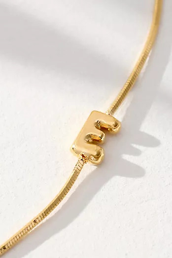 Bubble Letter Monogram Necklace | Anthropologie (US)