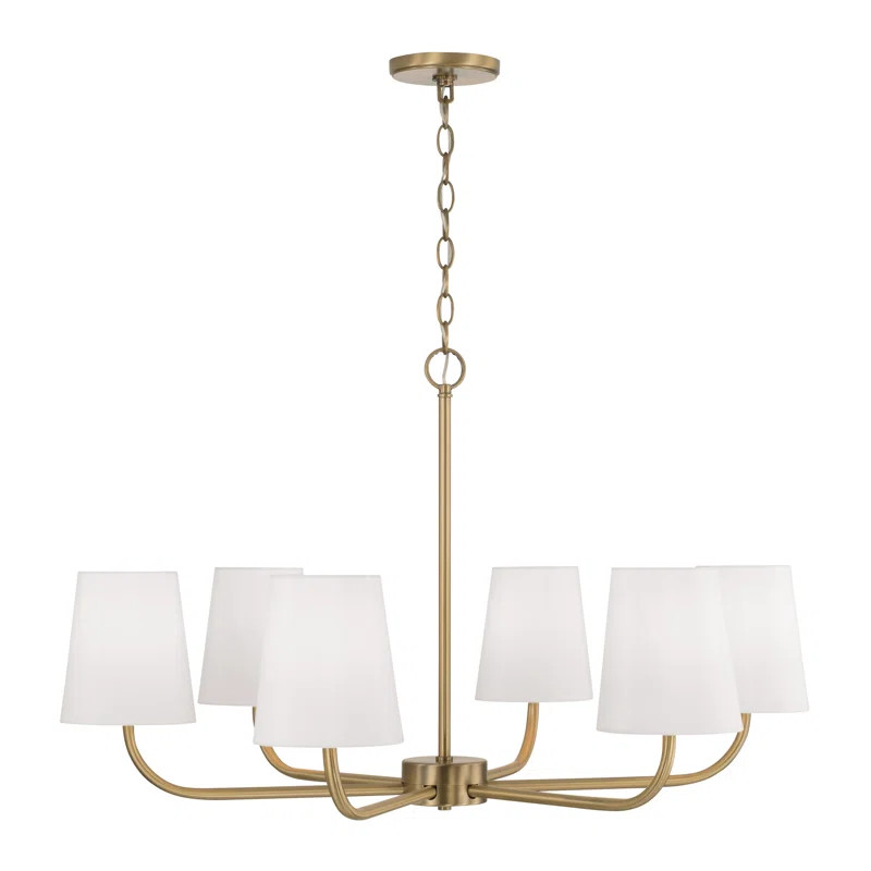 Capital Lighting Brody 6 - Light Dimmable Shaded / Spider Chandelier | Wayfair | Wayfair North America
