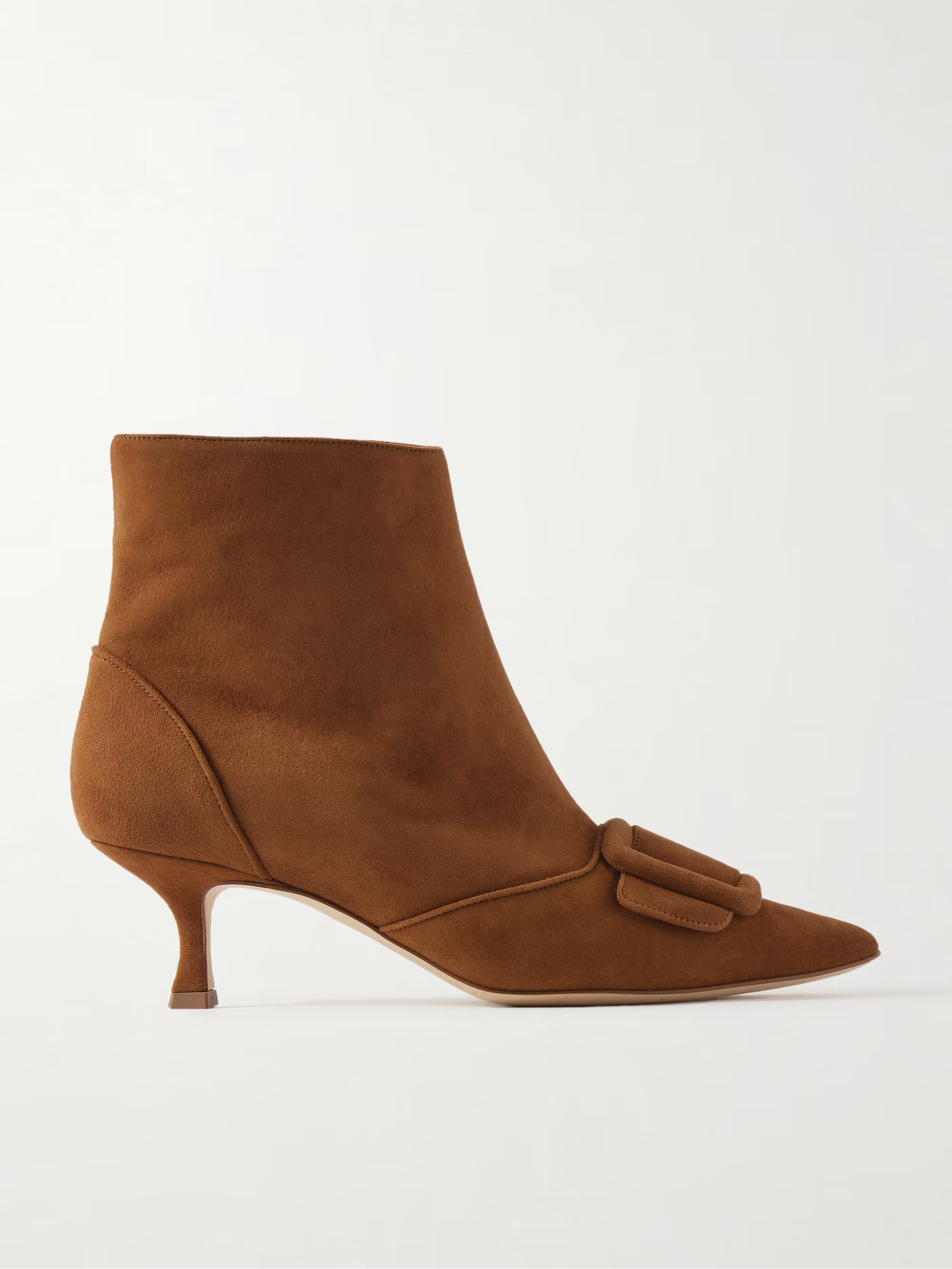Baylow 50 buckled suede ankle boots | NET-A-PORTER (US)