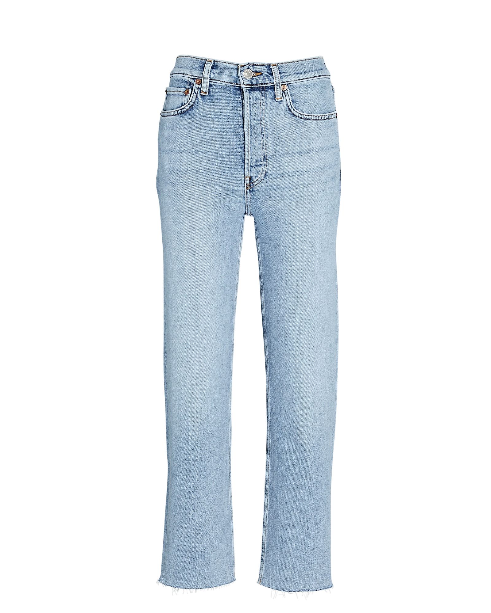 70s High-Rise Stove Pipe Jeans | INTERMIX