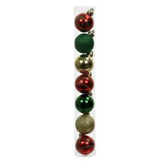 7 ct 1.5" Red, Green & Gold Shatterproof Ball Ornaments by Ashland® | Michaels® | Michaels Stores