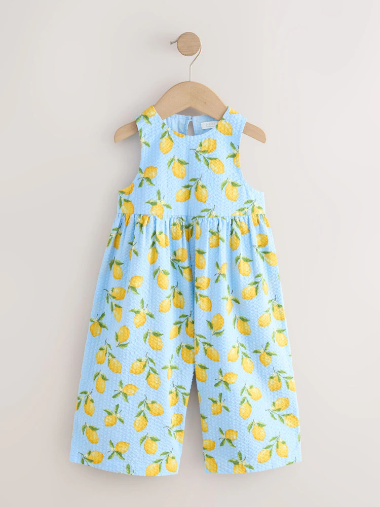 Buy Blue Lemon Print Sleeveless Playsuit (3mths-7yrs) from Next USA | Next US