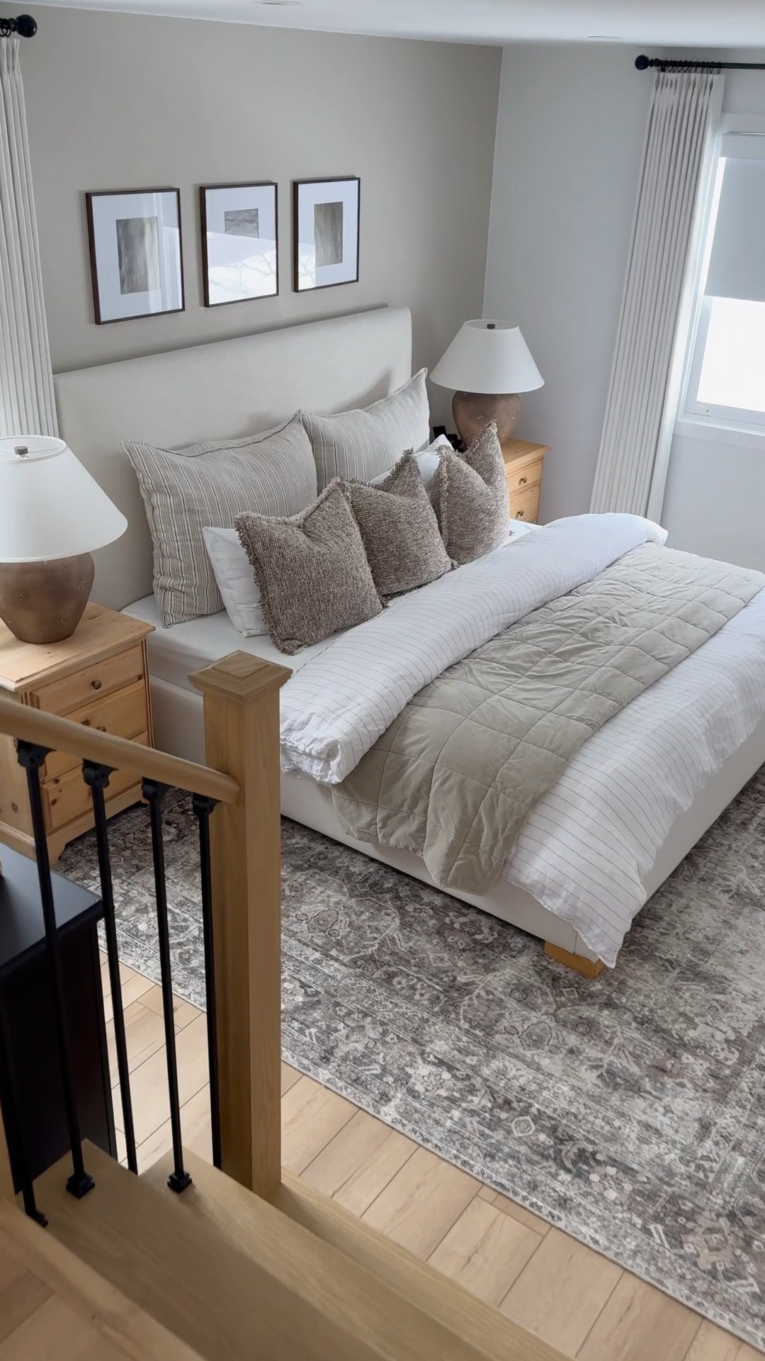 One of my favourite spaces! Neutral, calming, cozy and inviting. The perfect mix of high-end and budget friendly pieces helped me create the perfect oasis, my favourite space to relax and unwind🫶🏼

#bedroom #primarybedroom #bed #bedding #dresser #floormirror #neutralhome #cozybedroom #bedroomfurniture #bed #lamps #arearug #artwork 

#LTKHome
