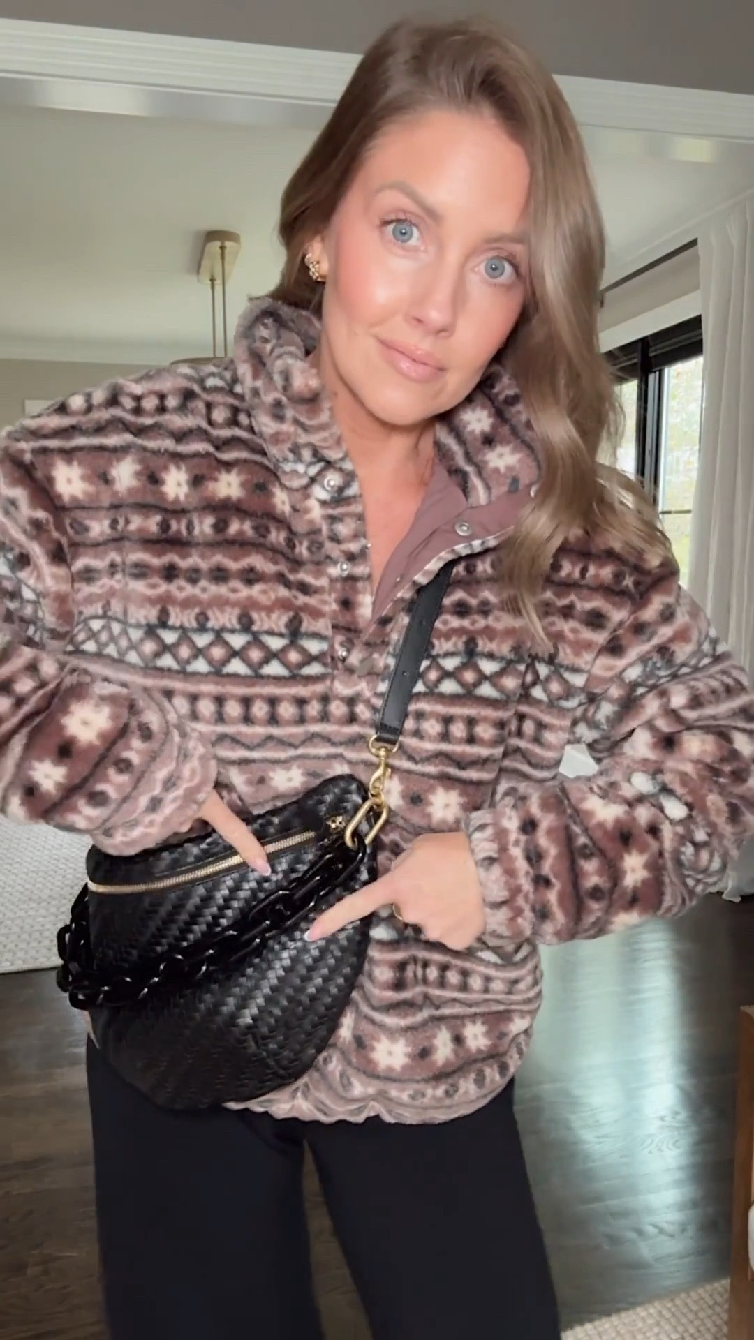 XS pullover / XS regular SPANX pants (30% off!) / Code SMALLTHINGS20 for 20% off my new cross body bag and chain! 

Spanx, z supply, it bag, fleece quarter zip, patterned quarter zip, sweats, Almostreadyblog, Amanda West

#LTKHoliday #LTKootd #LTKmomlife