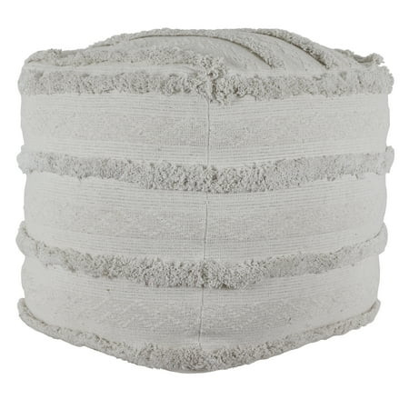 Décor Therapy Dina Natural Woven Cotton Square Pouf | Walmart (US)