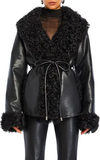 SER.O.YA Roxanne Vegan Leather Coat | Nordstrom | Nordstrom