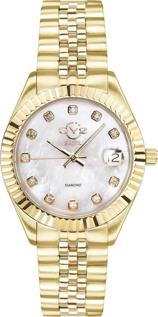 Women's GV2 Naples Diamond Swiss Watch, 34mm | Nordstrom Rack