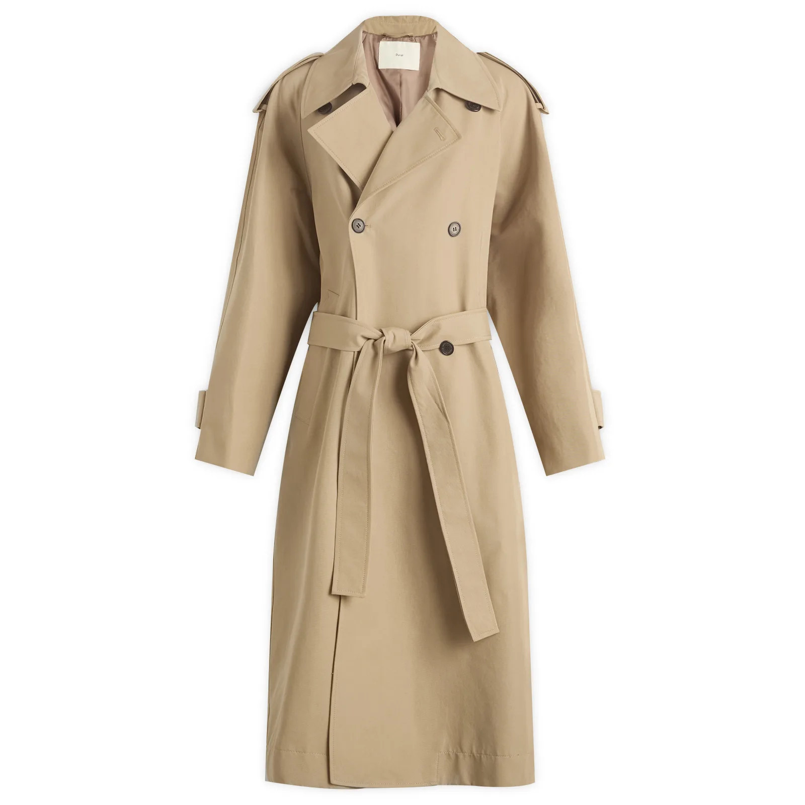 DUNST Women's Oversized Trench Coat Beige | END. Clothing