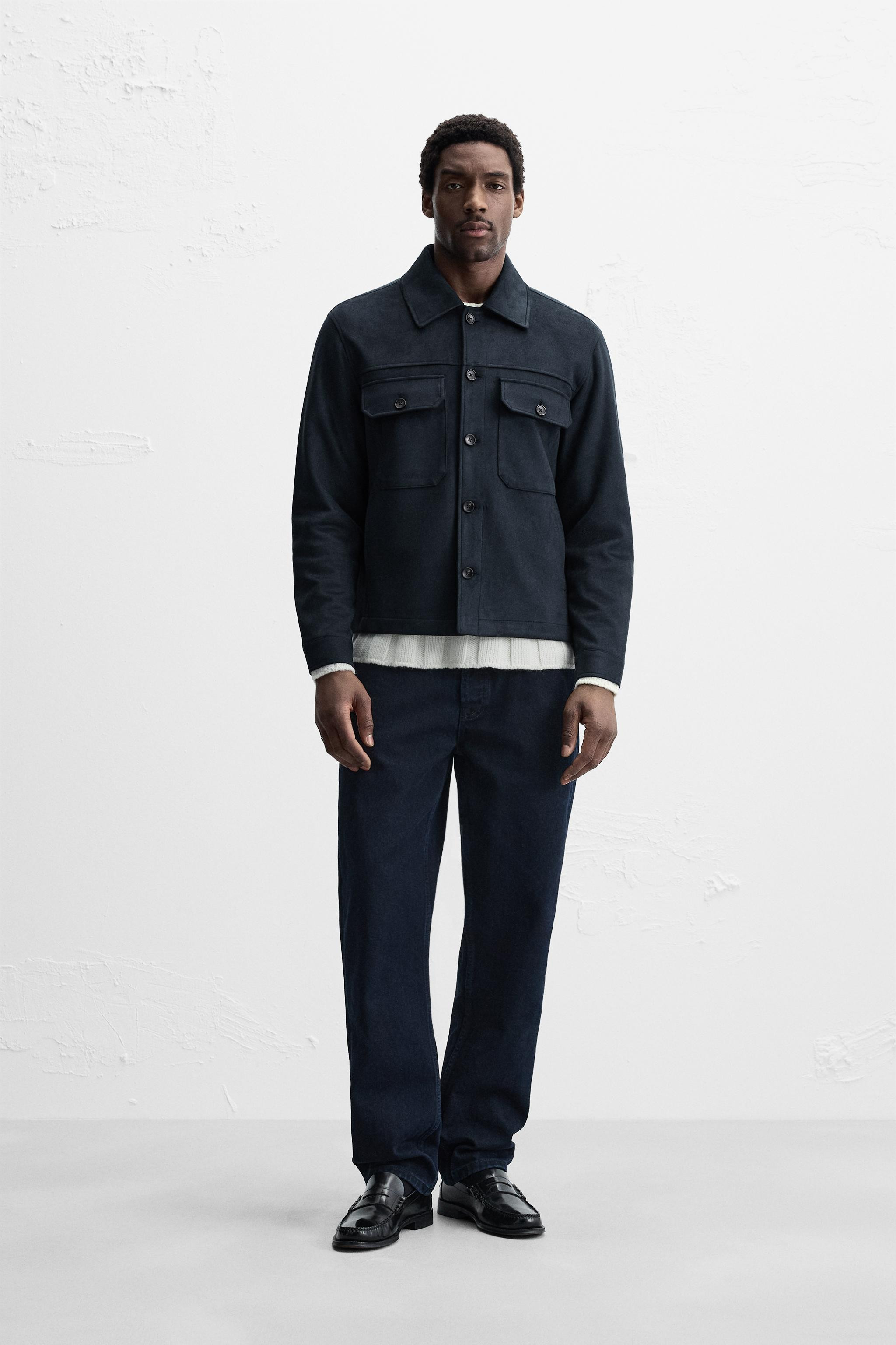 FAUX SUEDE OVERSHIRT | Zara US