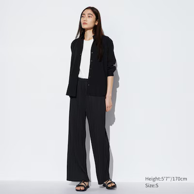 Pleated Straight Pants | UNIQLO (US)