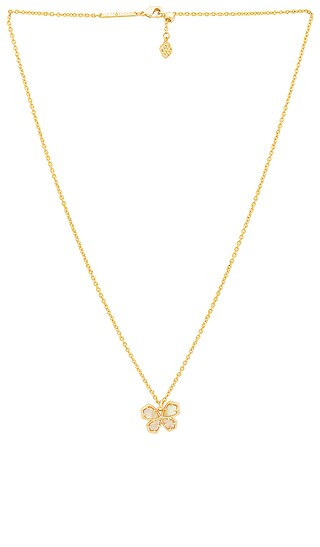 Mae Butterfly Pendant Necklace in Gold & Golden Abalone | Revolve Clothing (Global)