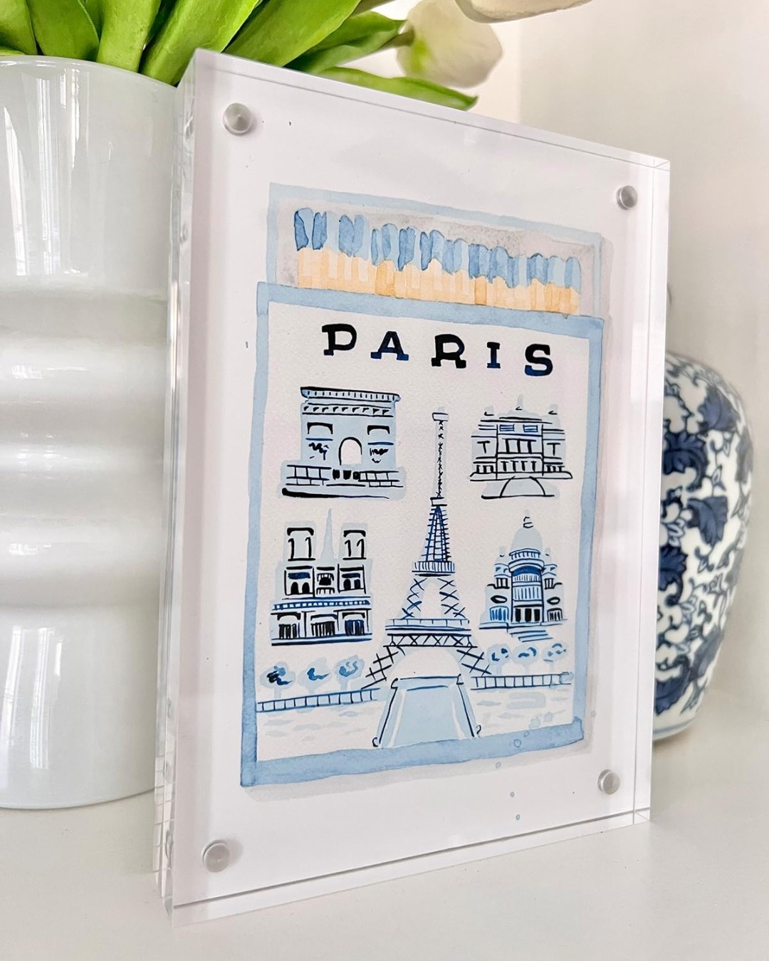 This pretty frame and art is perfect for a bookshelf! 

#LTKFindsUnder50 #LTKHome