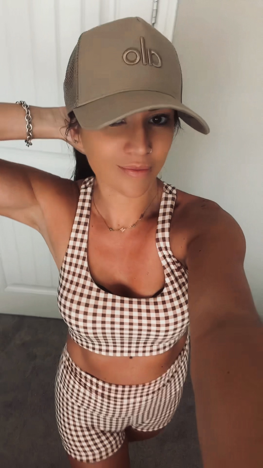 Brown gingham 🤎

#LTKootd