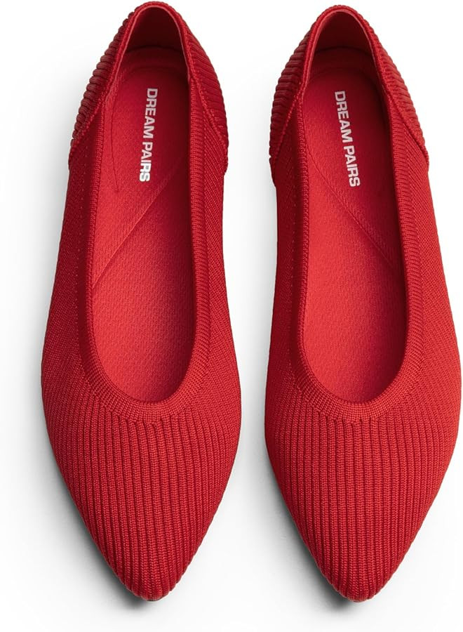 DREAM PAIRS Women's Knit Ballet Dressy Flats Comfortable Washable Flexible Breathable Casual Clas... | Amazon (US)