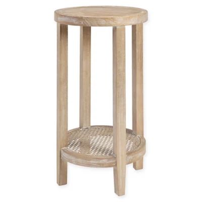 Martha Stewart Harley Round Accent Table in Reclaimed Wheat | Bed Bath & Beyond | Bed Bath & Beyond