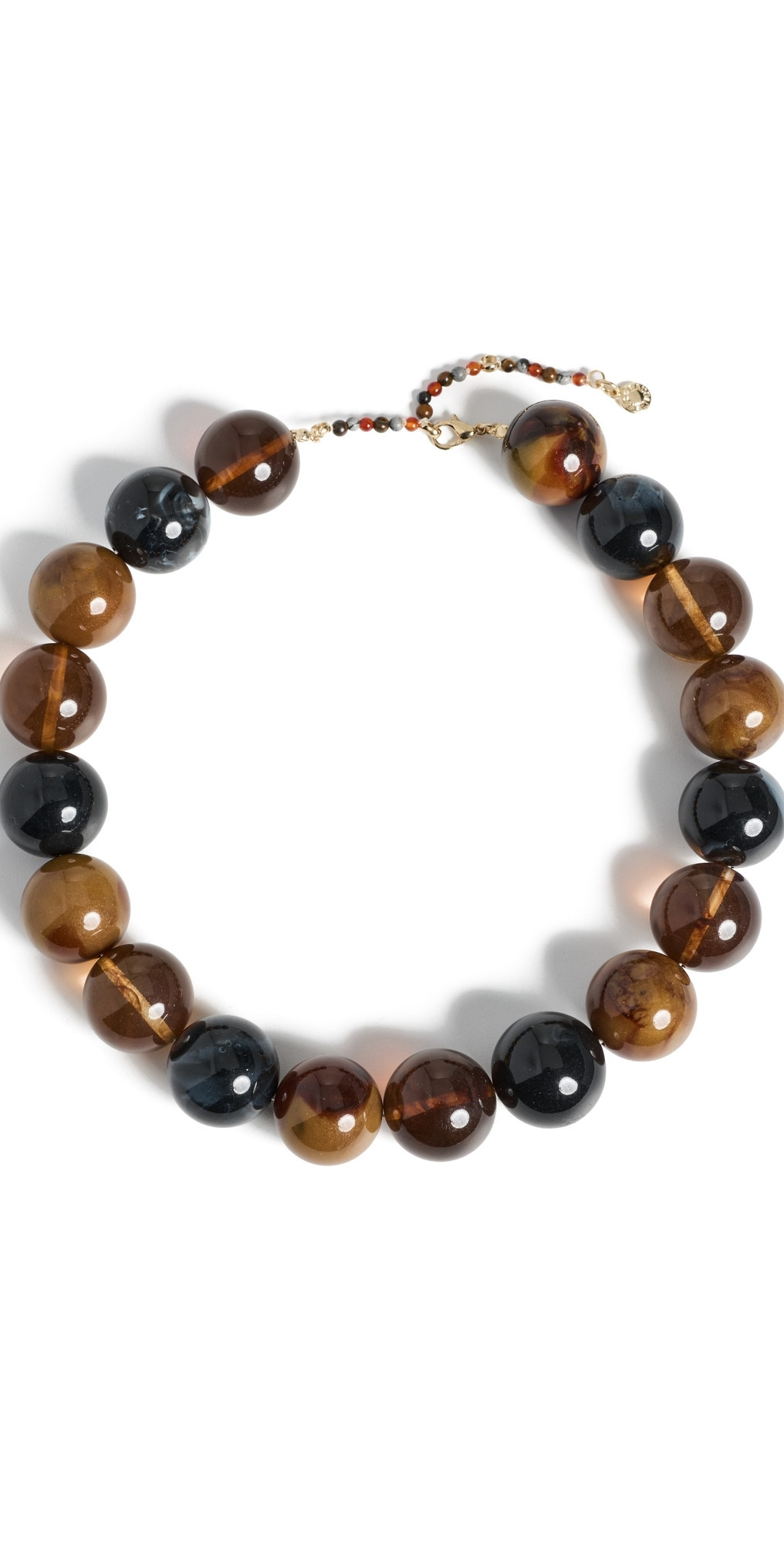 BaubleBar Jane Beaded Necklace Brown Multi One Size | Shopbop