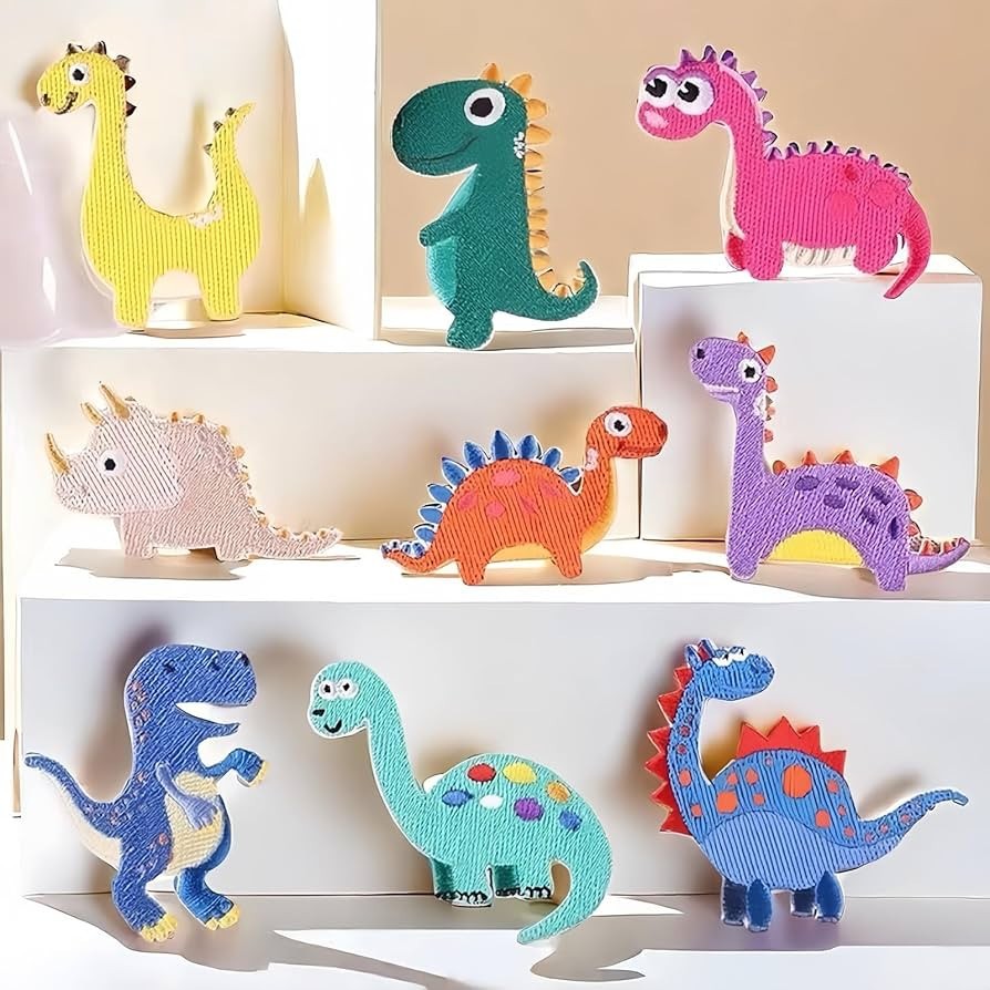 LARENNT Set Mit 9 Flicken Zum Aufbügeln Dino - DIY Flicken Zum Aufbügeln Kinder - Dinosaurier B... | Amazon (DE)