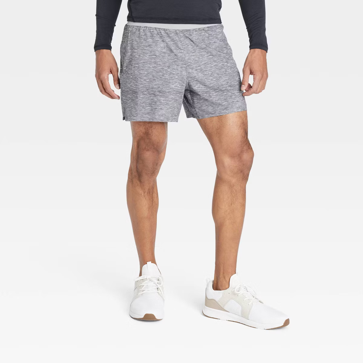 Men's Run Shorts 5" - All In Motion™ Heathered Gray S | Target
