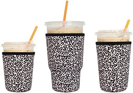 Amazon.com: 3 Pack Reusable Iced Coffee Sleeves - LOVAC Insulator Sleeve for Cold Beverages, Neop... | Amazon (US)