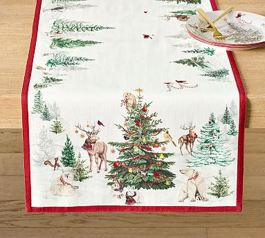 Enchanted Forest Cotton Table Runner | Pottery Barn (US)