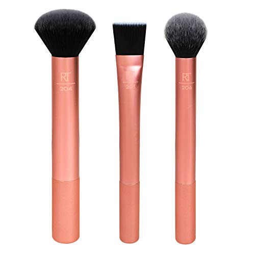 Real Techniques Flawless Base Makeup Brush Kit 2.0, Face Brush Set for Liquid, Cream, & Powder Pr... | Amazon (US)