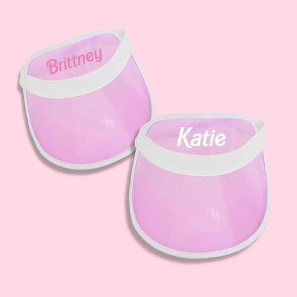 Doll Script Custom Visor | Sprinkled With Pink