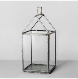 Hearth and Hand with Magnolia Galvanized Lantern 21" x 10" x 10" | Amazon (US)