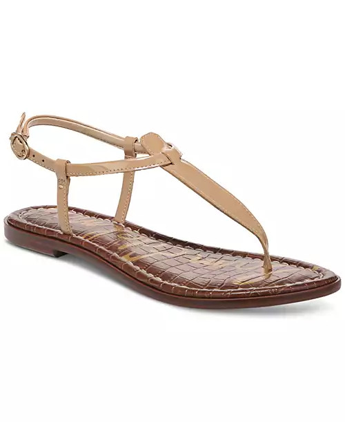 Women's Gigi T-Strap Flat Sandals | Macy's Canada