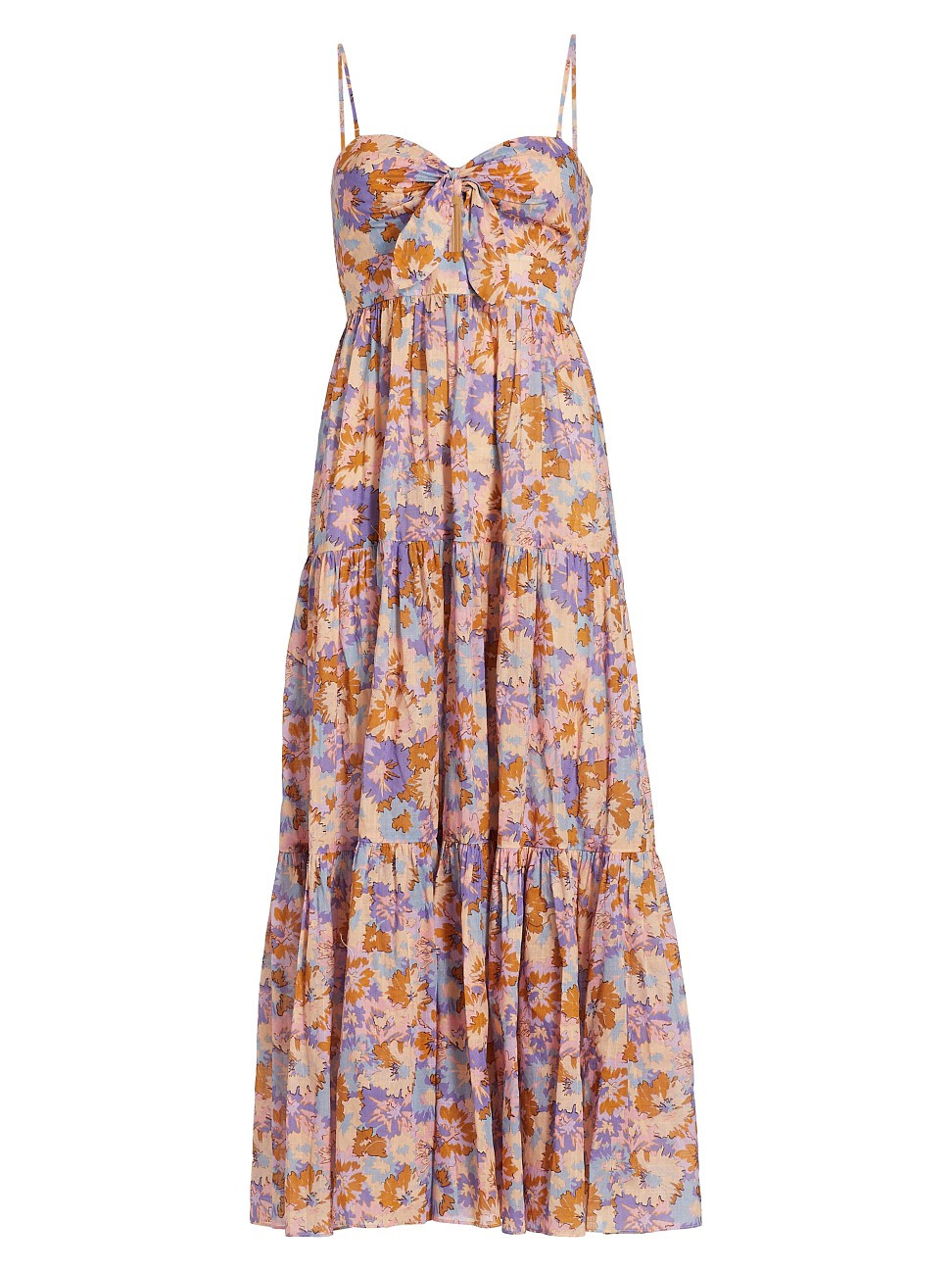 Women's Violet Cotton Maxi Dress - Purple Multi Floral - Size 8 - Purple Multi Floral - Size 8 | Saks Fifth Avenue