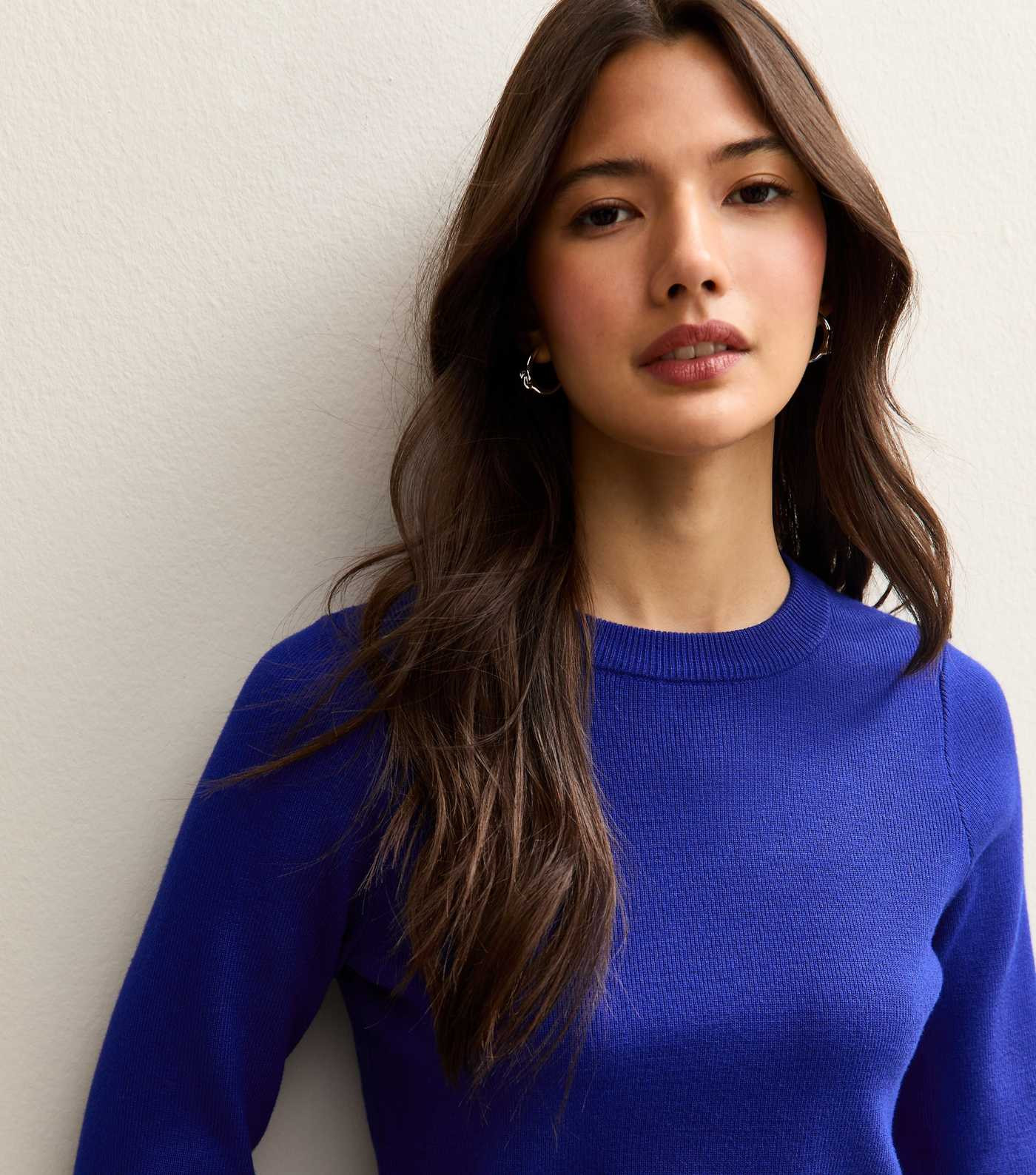 Bright Blue Ribbed Knit Crew Neck Jumper | New Look | New Look (UK)