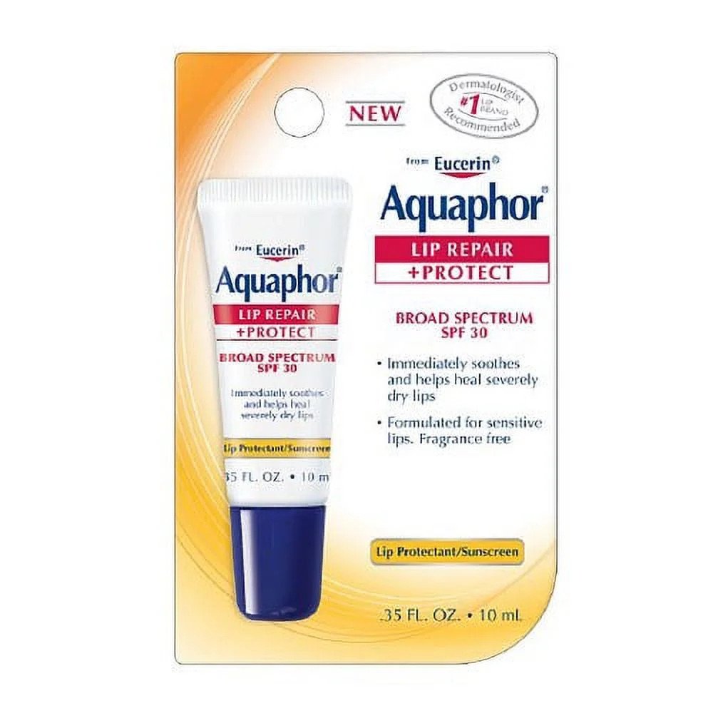 Aquaphor Lip Repair Plus Protect, Broad Spectrum Spf 30 - 0.35 Oz, 2 Pack - Walmart.com | Walmart (US)