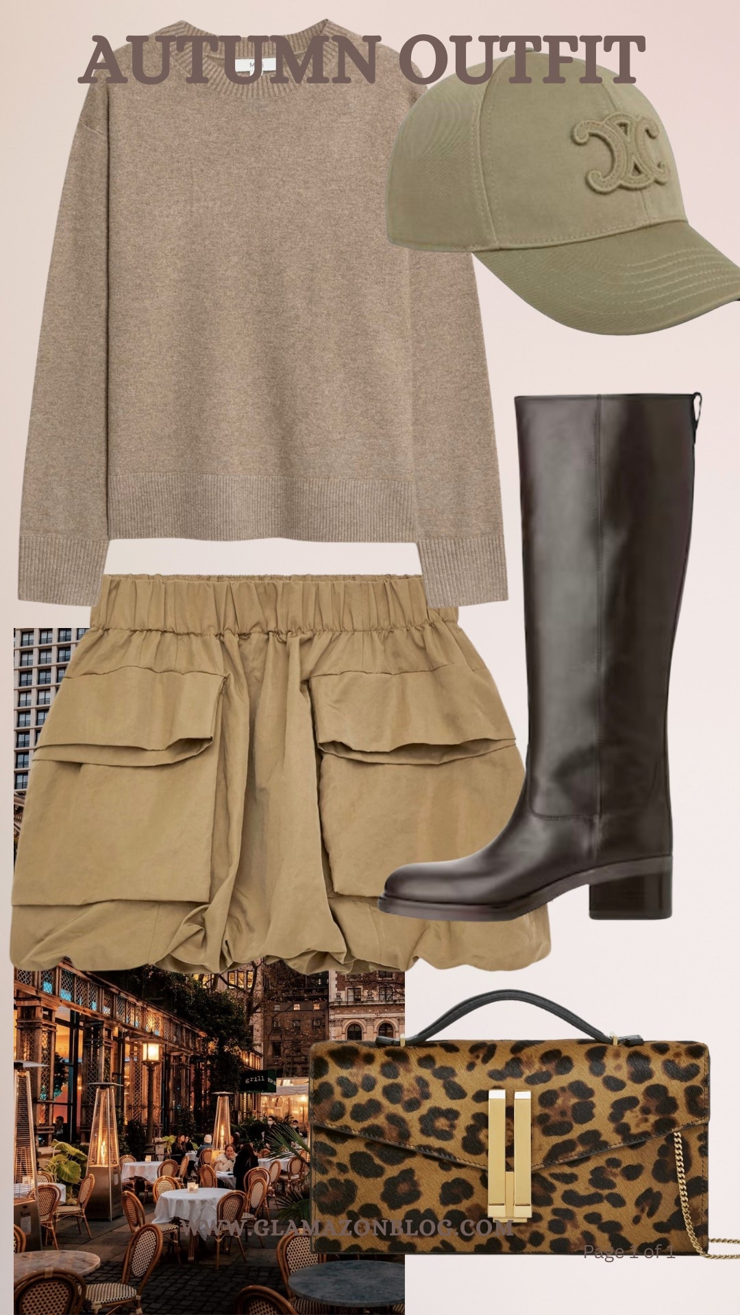 Autumn outfit, bubble skirt, arket boots, riding boots, leopard print bag, demellier bag 

#LTKautumn #LTKeurope #LTKuk