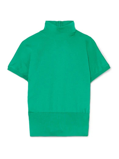 Dolce & Gabbana - Silk Turtleneck Sweater - Green | NET-A-PORTER (US)